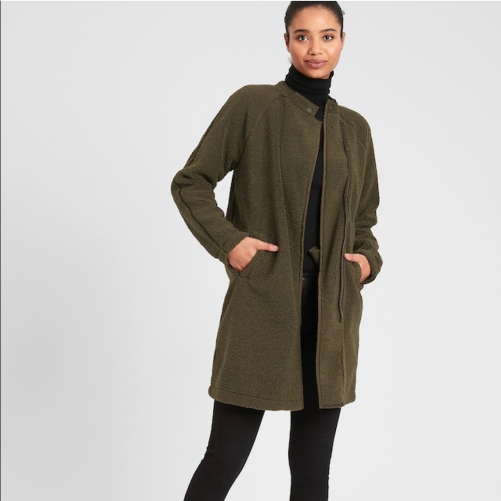 Banana Republic Long Sherpa Jacket
